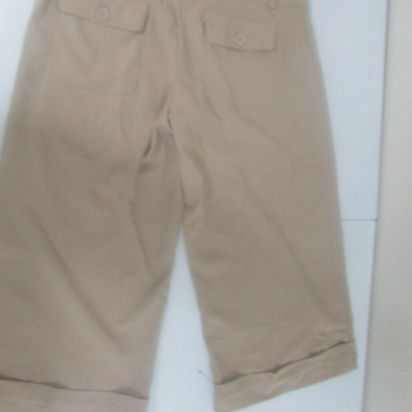 Guess Jeans Capri Khaki Cuff Hem 5 - Picture 6 of 8
